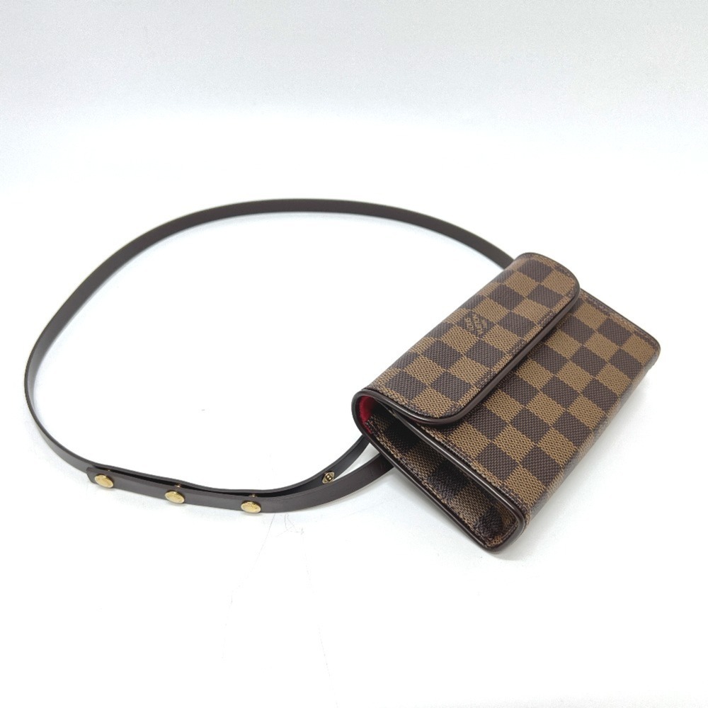 LOUIS VUITTON Authentic Brown Damier Canvas Pochette Hobo Bag - Picture 6 of 16